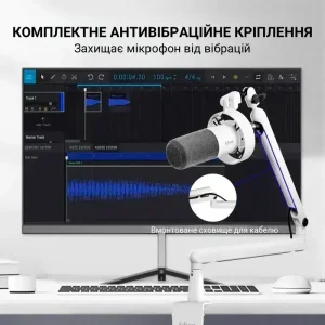Мікрофон Fifine T688W White UA