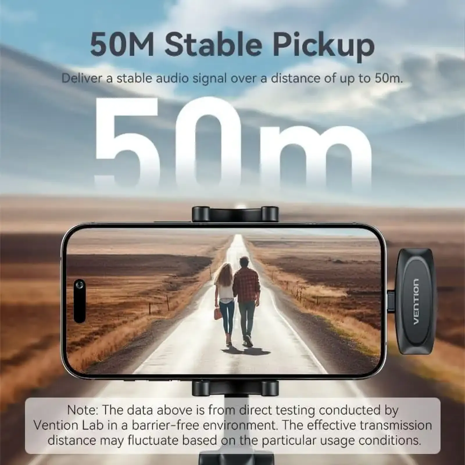 Мікрофон Vention USB Type-C 2-Pack Wireless Lavalier Black (NCBB0) UA