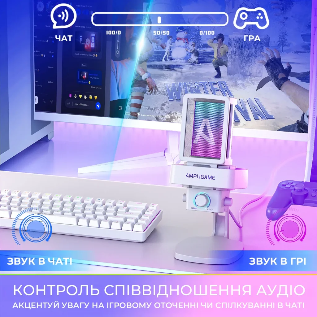 Мікрофон Fifine Q8PROW White UA