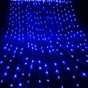 Светодиодная гирлянда ColorWay (CW-GW-300L33VWFBL) штора 300LED, 3м, синий цвет, 220V