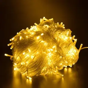 Світлодіодна гірлянда ColorWay (CW-G-100L10U) 100LED, 10м, 8 функцій, теплий колір, 220V UA