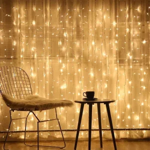 Світлодіодна гірлянда ColorWay (CW-GW-300L33V) 300LED, 3x3м, штора-завіса UA