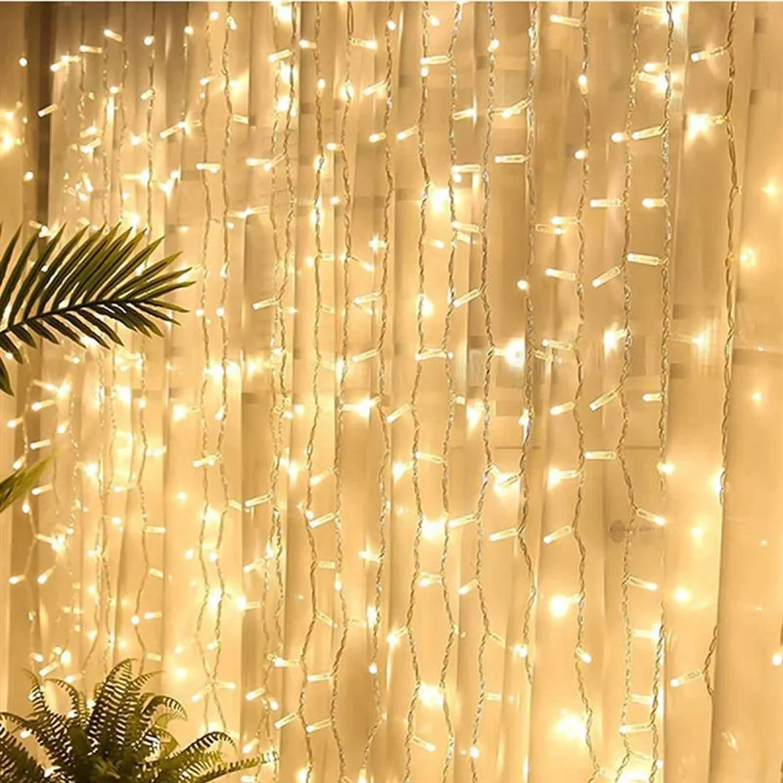 Світлодіодна гірлянда ColorWay (CW-GW-300L33V) 300LED, 3x3м, штора-завіса UA