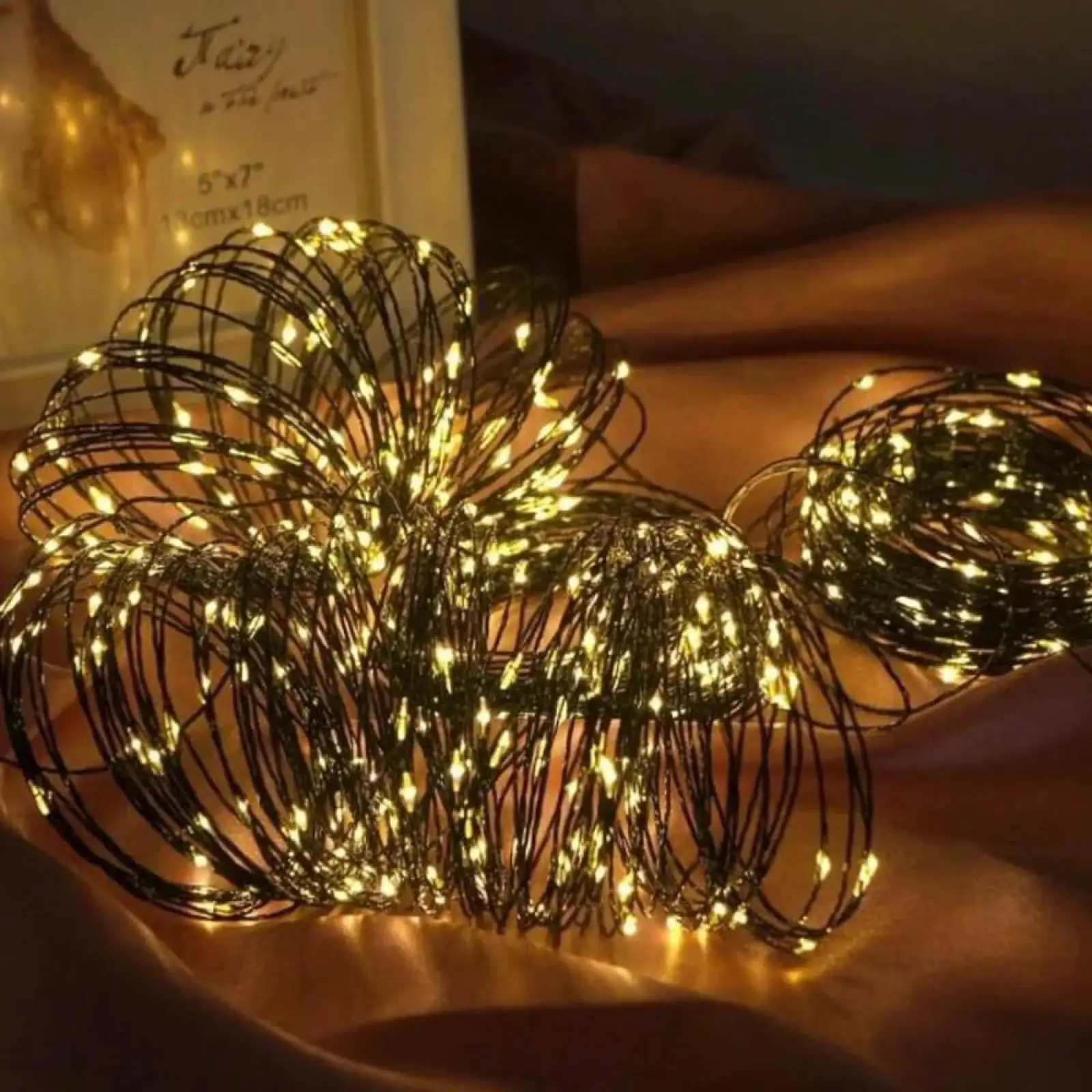 Світлодіодна гірлянда ColorWay (CW-G-100L10NU) 100LED, 10м, 8 функцій, теплий колір USB UA