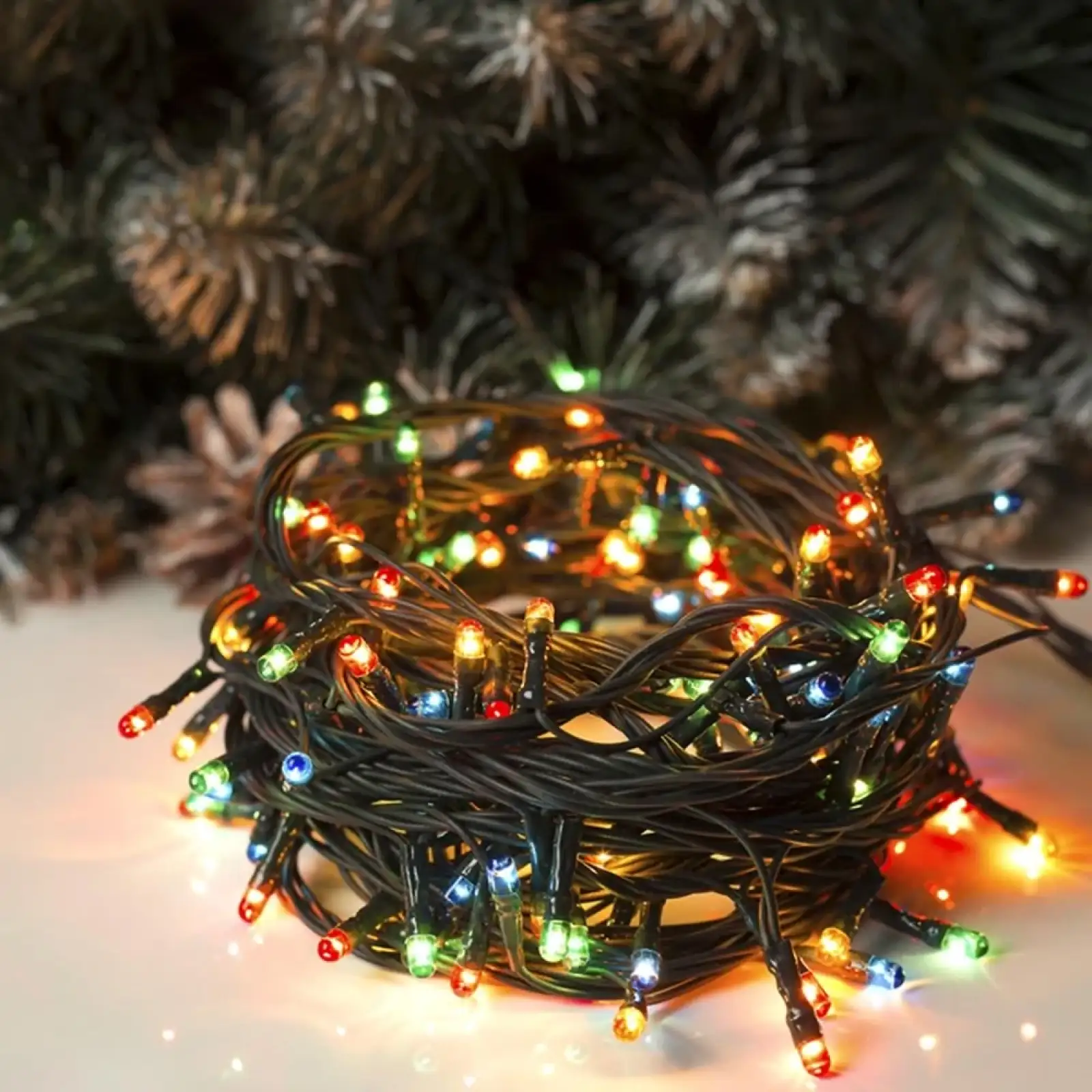 Світлодіодна гірлянда ColorWay (CW-G-100L10UMC) 100LED, 10м, 8 функцій UA
