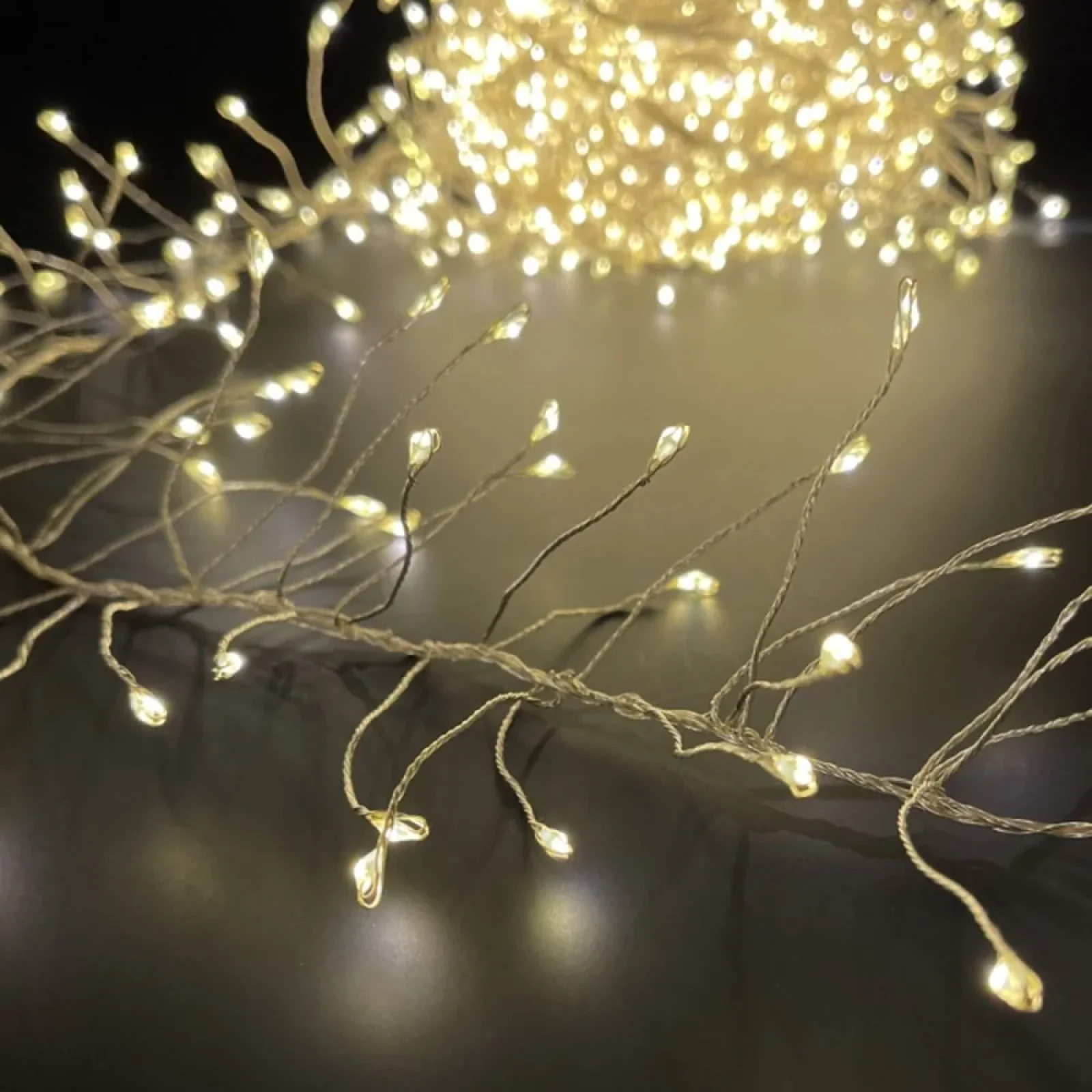 Світлодіодна гірлянда ColorWay (CW-G-200L6VC) 200LED, 6м, 8 функцій, мідна струна теплий колір 220V UA