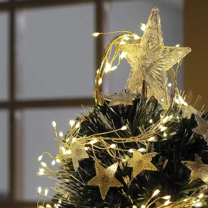 Світлодіодна гірлянда ColorWay (CW-G-200L6VC) 200LED, 6м, 8 функцій, мідна струна теплий колір 220V UA