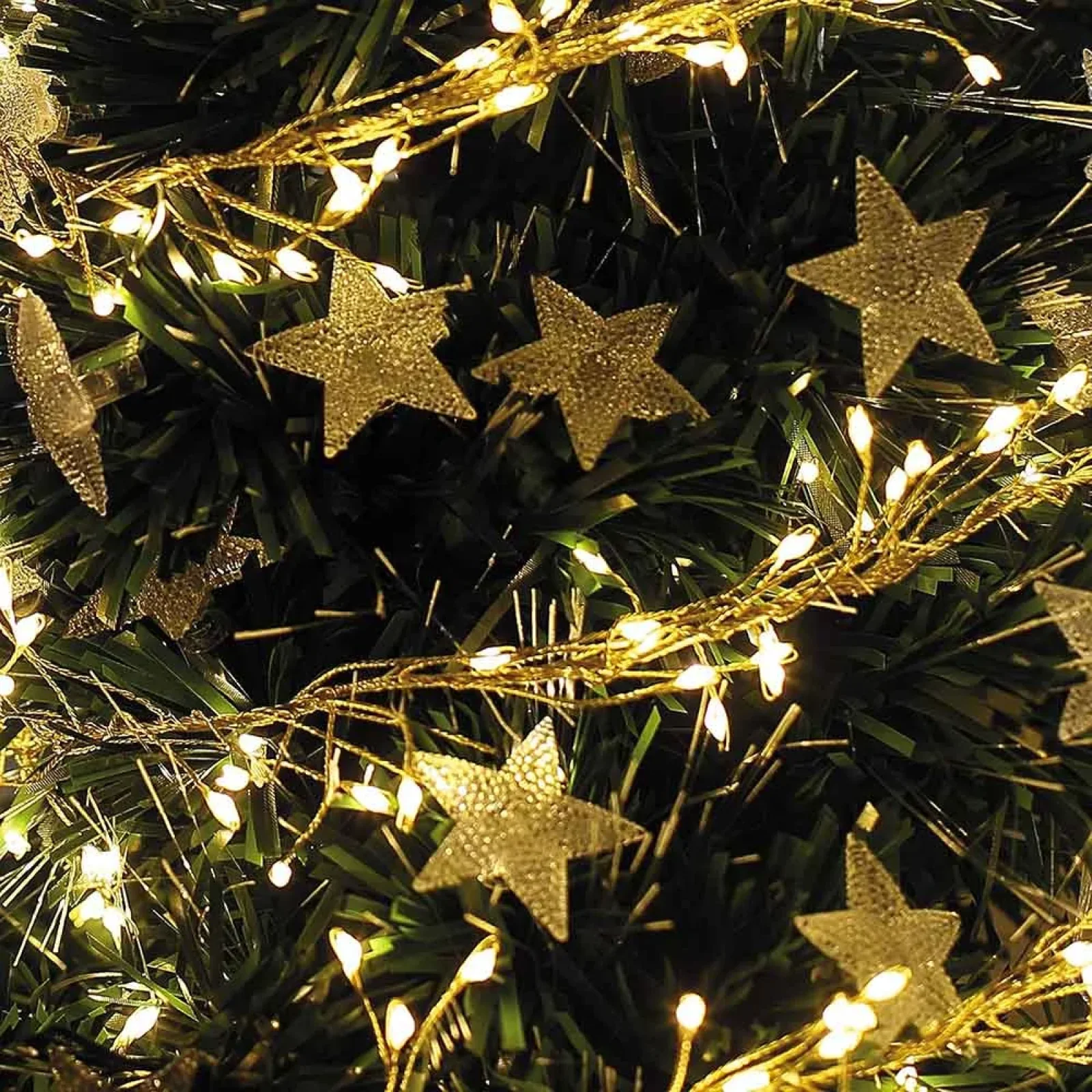 Світлодіодна гірлянда ColorWay (CW-G-200L6VC) 200LED, 6м, 8 функцій, мідна струна теплий колір 220V UA