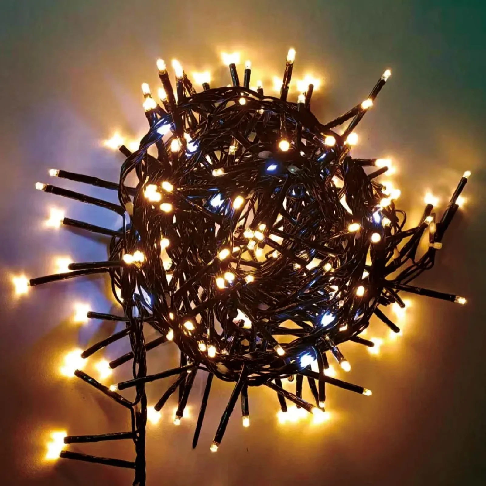 Світлодіодна гірлянда ColorWay (CW-G-250L5VMC) 250LED, 5м, (150 теплий статичний+100 білий водоспад) 220V UA