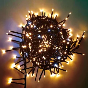 Світлодіодна гірлянда ColorWay (CW-G-250L5VMC) 250LED, 5м, (150 теплий статичний+100 білий водоспад) 220V UA