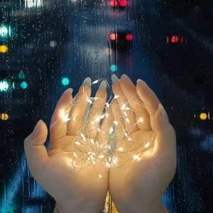 Светодиодная гирлянда ColorWay (CW-G-50L5NB) 50LED, 5м, 8 функций, теплый цвет 3AA UA