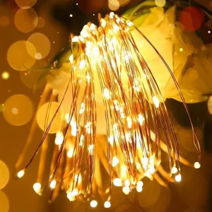 Светодиодная гирлянда ColorWay (CW-G-50L5NB) 50LED, 5м, 8 функций, теплый цвет 3AA UA