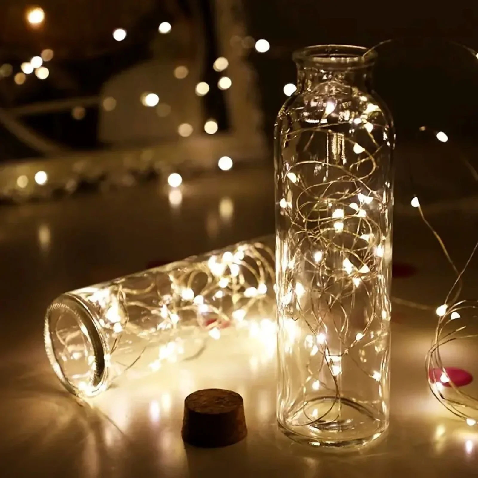 Светодиодная гирлянда ColorWay (CW-G-50L5NB) 50LED, 5м, 8 функций, теплый цвет 3AA UA