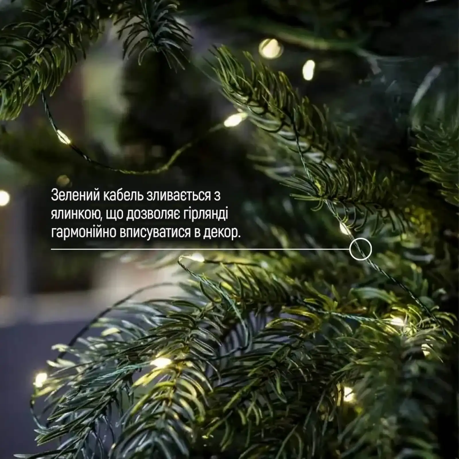 Світлодіодна гірлянда ColorWay (CW-G-50L5NU) 50LED, 5м, 8 функцій, теплий колір USB UA