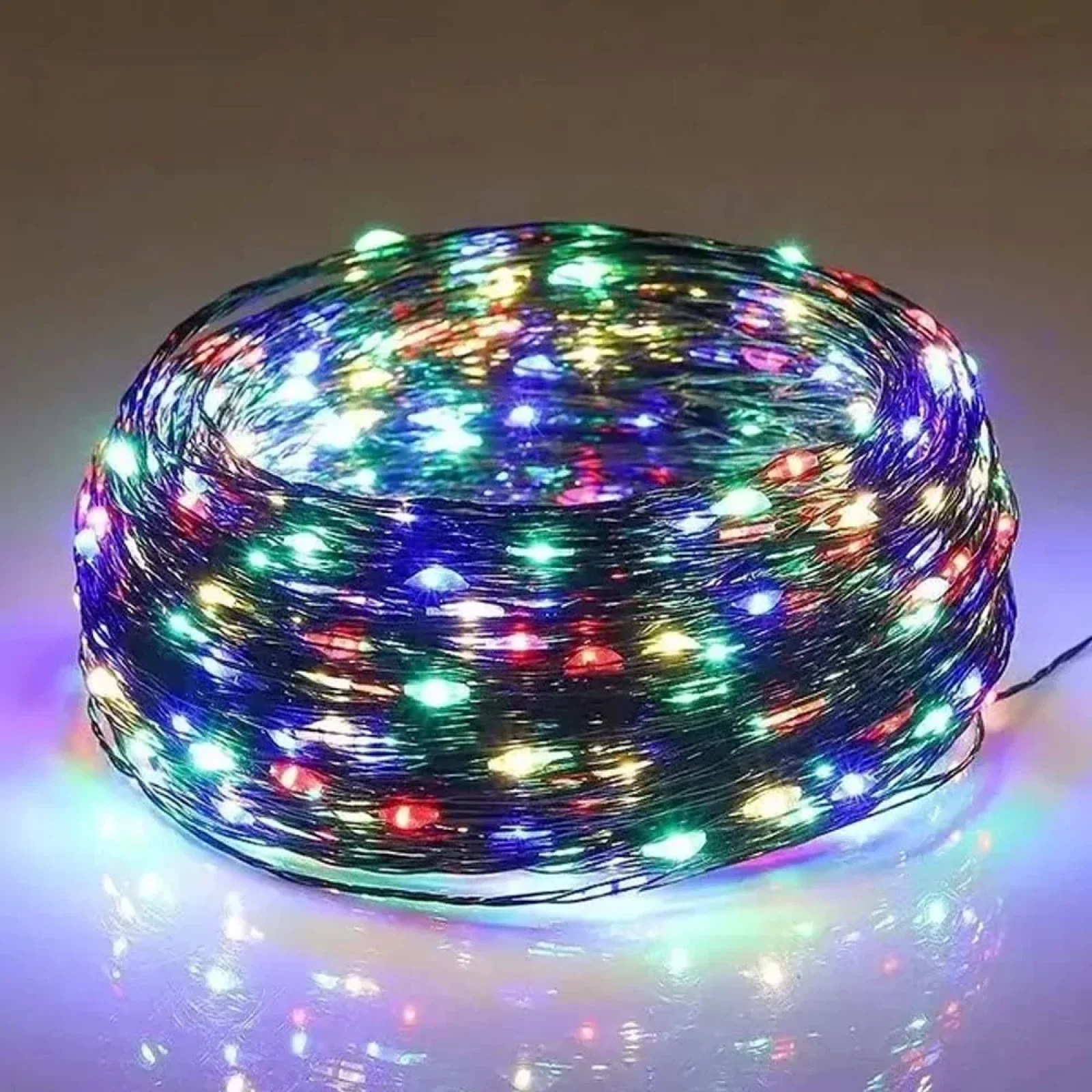 Светодиодная гирлянда ColorWay (CW-G-100L10NUMC) 100LED, 10м, 8 функций, разноцветная USB UA