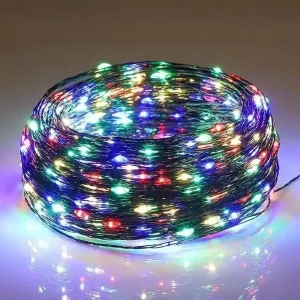 Светодиодная гирлянда ColorWay (CW-G-100L10NUMC) 100LED, 10м, 8 функций, разноцветная USB UA