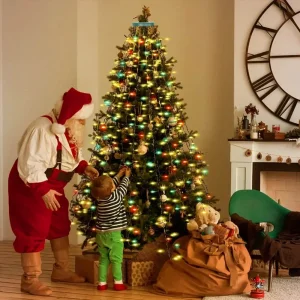 Світлодіодна гірлянда ColorWay (CW-G-98L71CUMC) 98LED, 7x1.5м, 8 функцій, різнокольорова USB UA