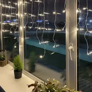 Світлодіодна гірлянда ColorWay (CW-GF-100L36UMC) бахрома 100LED, 3мx0.6м, різнокольорова USB UA