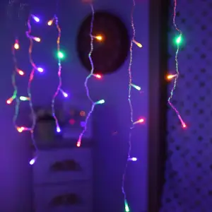 Світлодіодна гірлянда ColorWay (CW-GF-100L36UWW) бахрома 100LED, 3мx0.6м, теплий колір USB UA