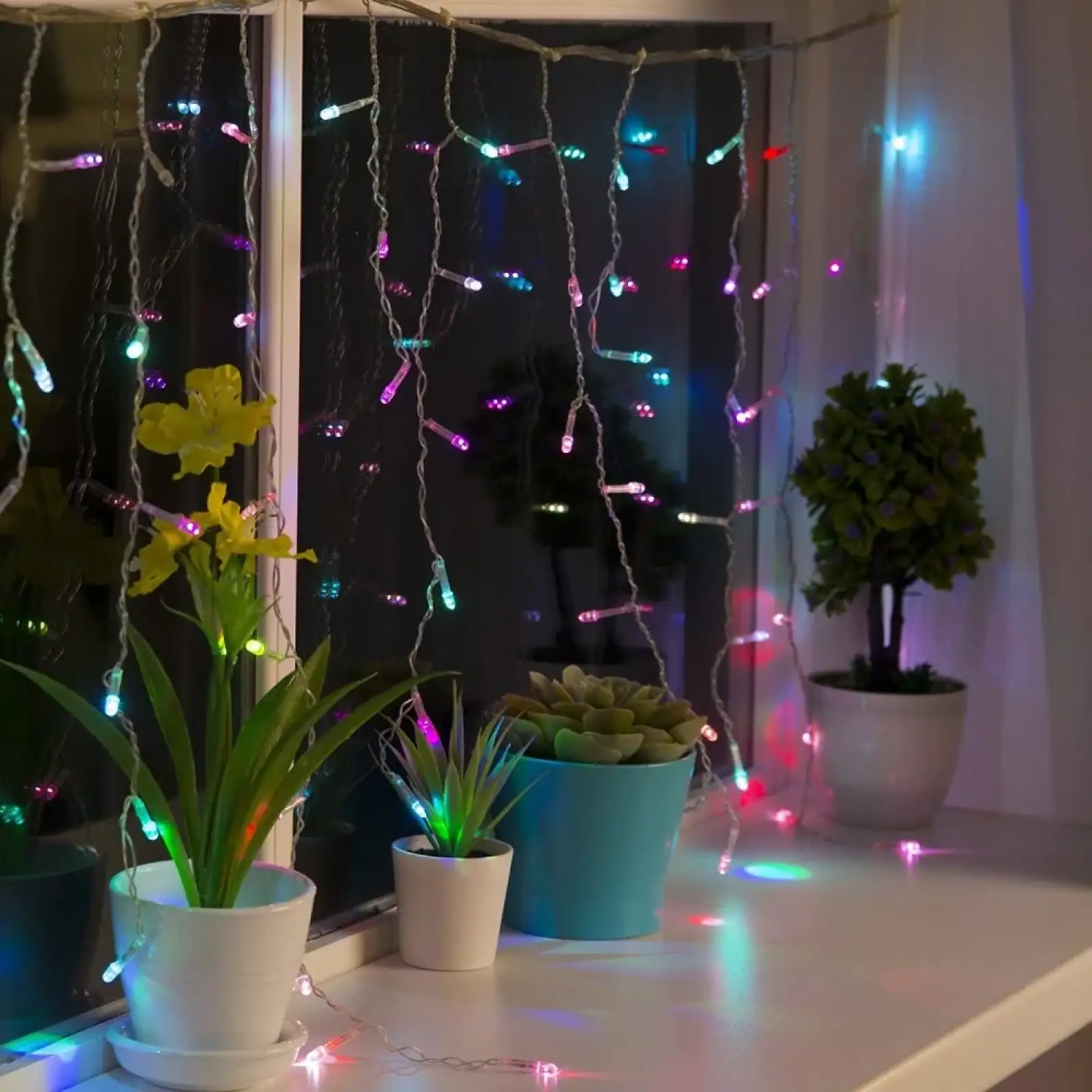 Світлодіодна гірлянда ColorWay (CW-GF-100L36UWW) бахрома 100LED, 3мx0.6м, теплий колір USB UA