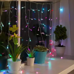 Світлодіодна гірлянда ColorWay (CW-GF-100L36UWW) бахрома 100LED, 3мx0.6м, теплий колір USB UA