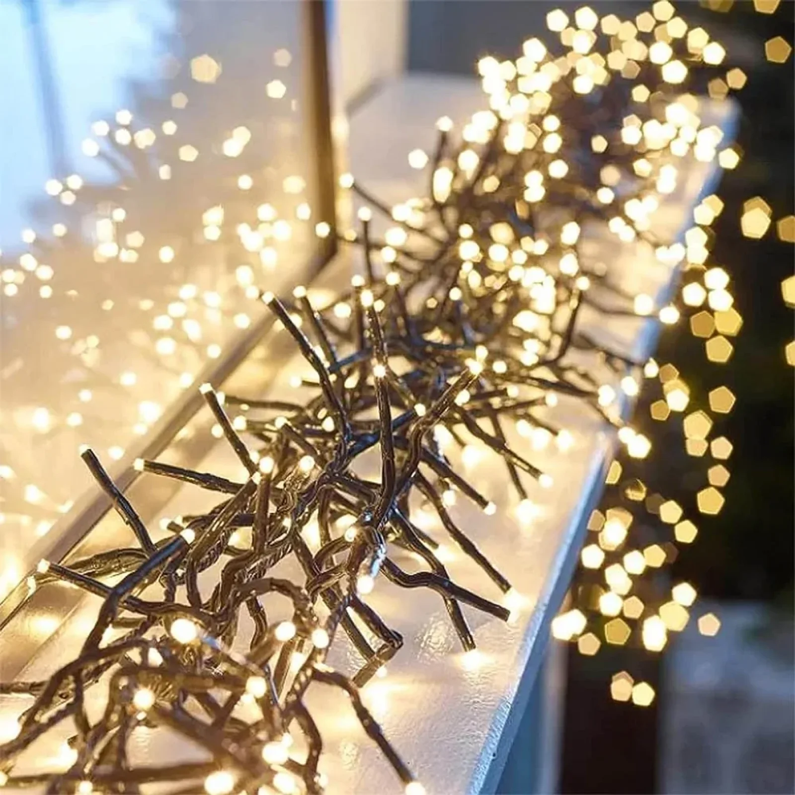 Світлодіодна гірлянда ColorWay (CW-G-150L5U) 150LED, 5м, 8 функцій, теплий колір USB UA