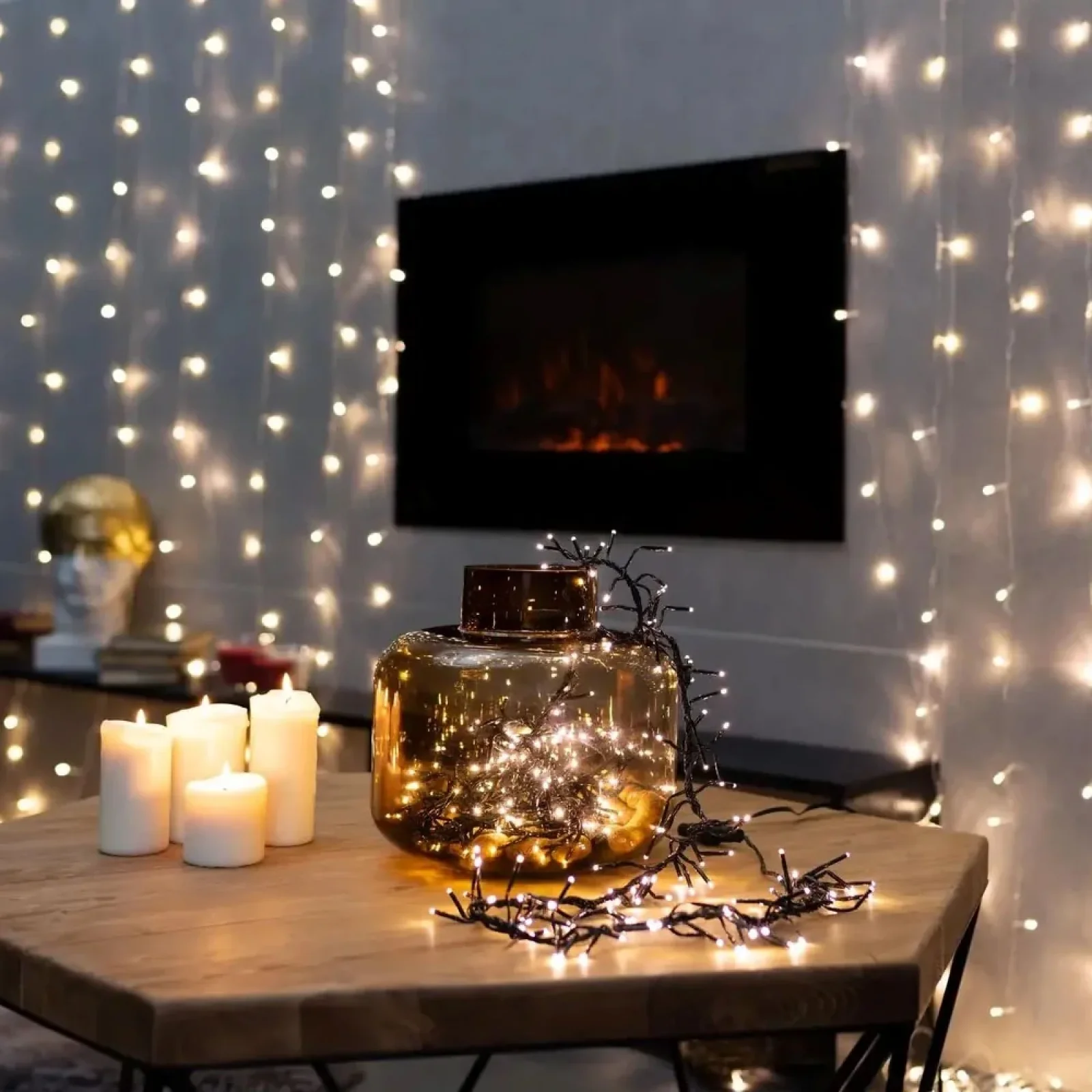 Світлодіодна гірлянда ColorWay (CW-G-150L5U) 150LED, 5м, 8 функцій, теплий колір USB UA