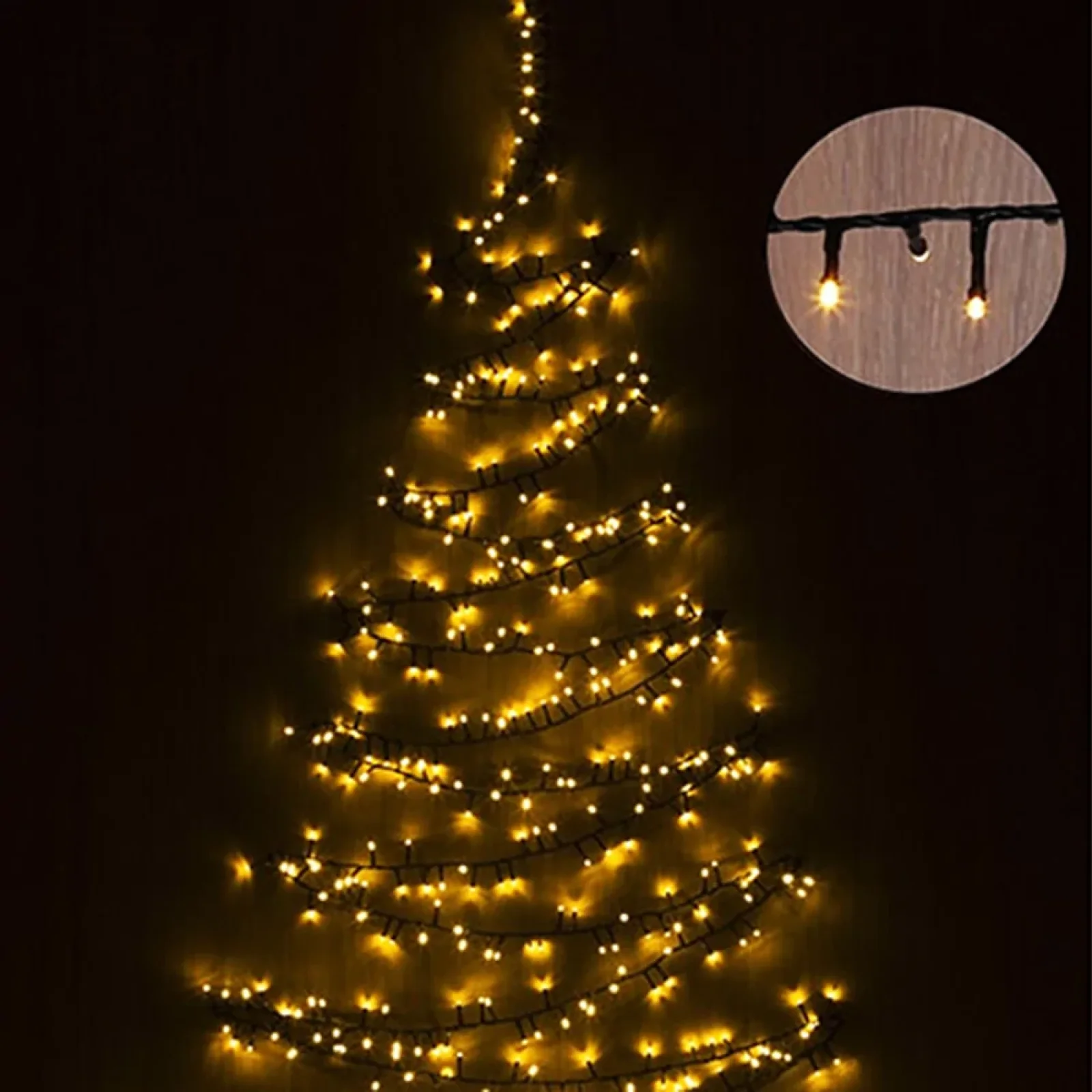 Світлодіодна гірлянда ColorWay (CW-G-150L5U) 150LED, 5м, 8 функцій, теплий колір USB UA