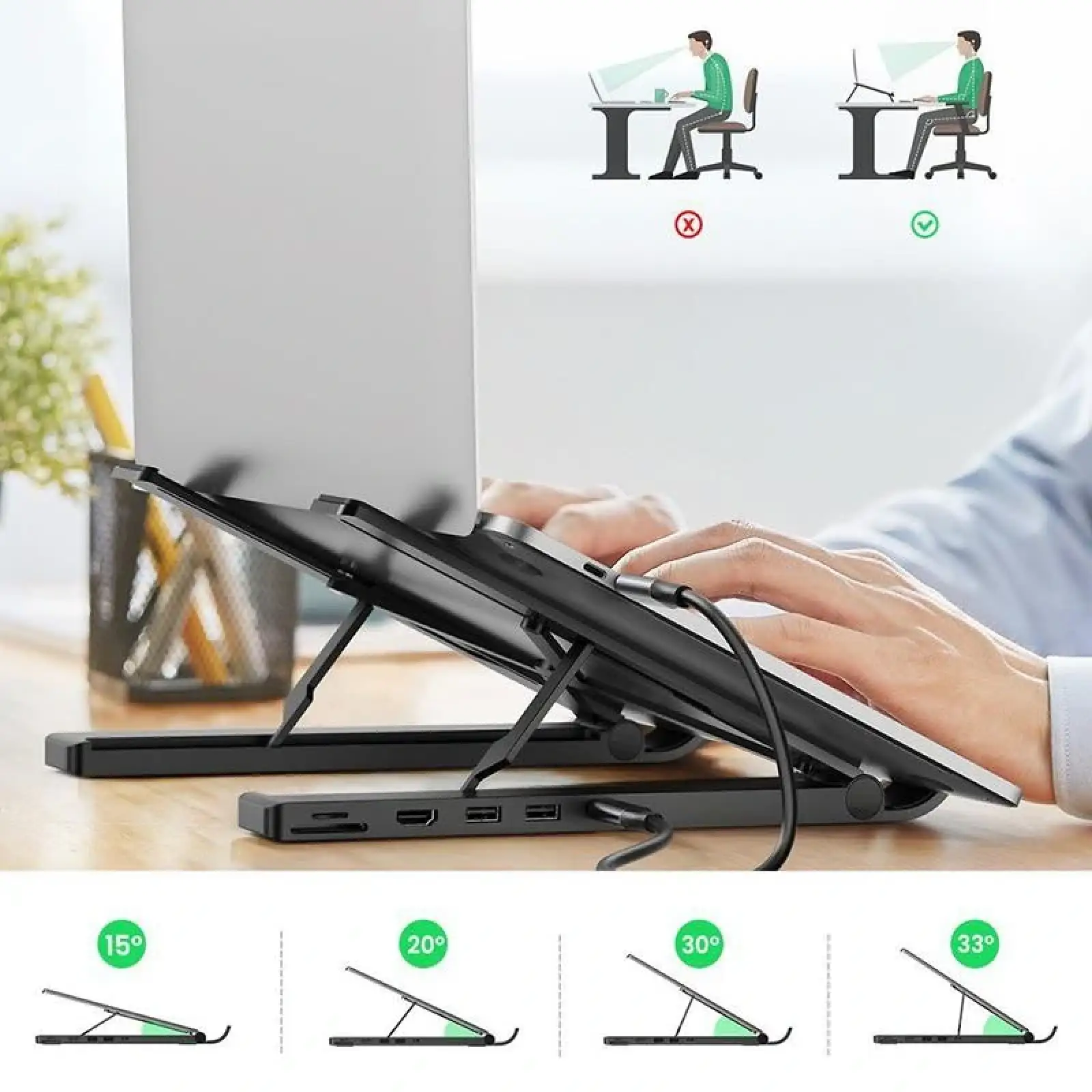 Охолоджувальна підставка для ноутбука Ugreen X-Kit CM359 (80551) UA