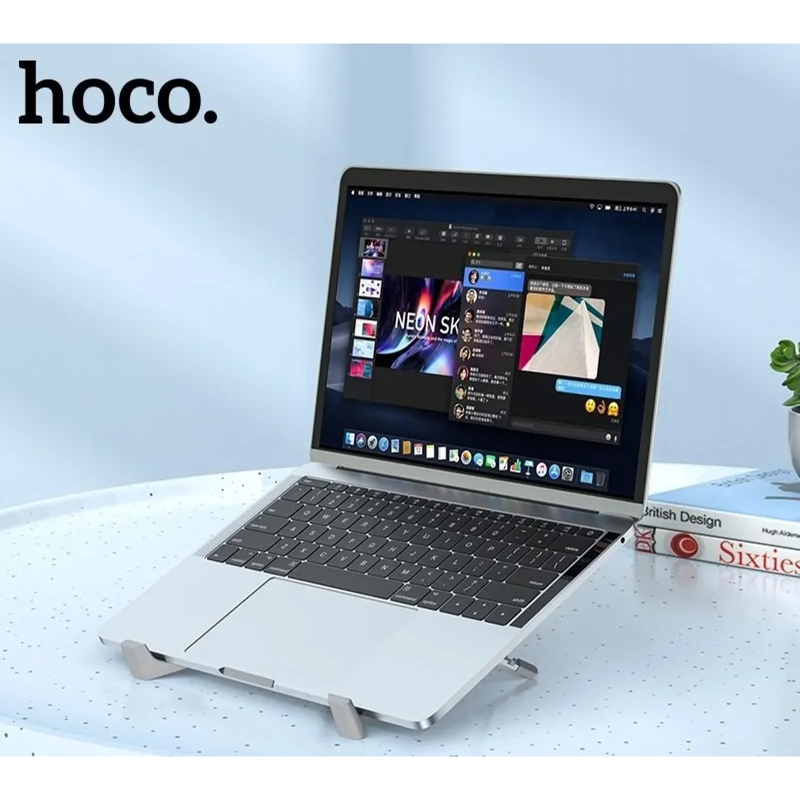 Підставка для ноутбука Hoco PH51 X Bystander Metal Grey (PH51) UA