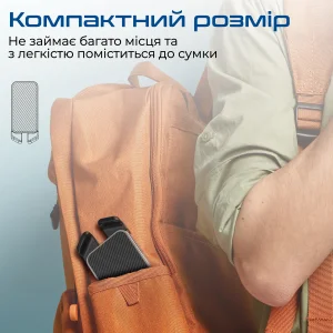 Охлаждающая подставка для ноутбука Promate PocketMount Grey, pocketmount.grey UA