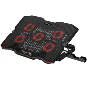 Підставка для ноутбука Xtrike Me FN-813 5 Fan, Red Led, 2 USB UA