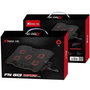 Підставка для ноутбука Xtrike Me FN-813 5 Fan, Red Led, 2 USB UA