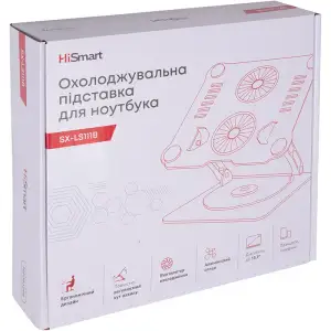 Охолоджувальна підставка для ноутбука HiSmart SX-LS111B (HS083298) UA