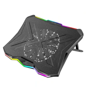 Охлаждающая подставка для ноутбука Promate Vertux Glare Black, glare.black UA