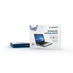 Охлаждающая подставка для ноутбука Gembird NBS-1F15-04 Black 15.6