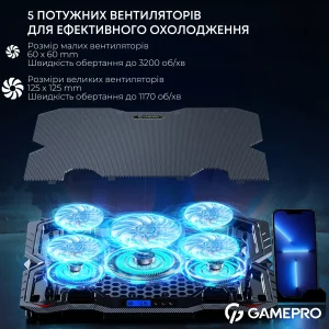 Охлаждающая подставка для ноутбука GamePro CP560 UA