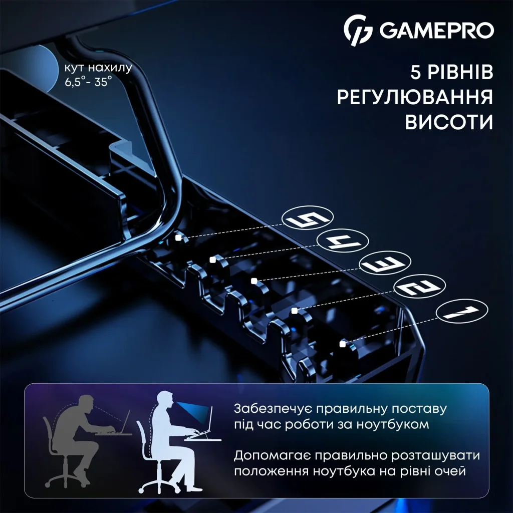 Охлаждающая подставка для ноутбука GamePro CP560 UA