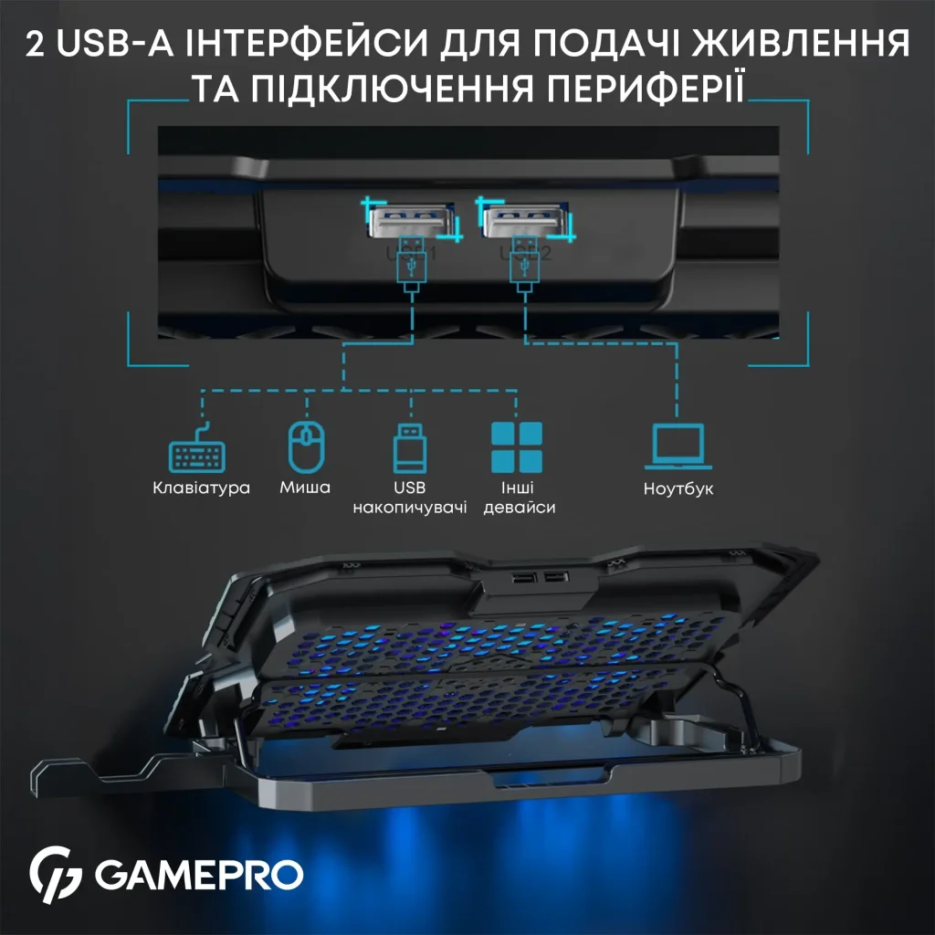 Охлаждающая подставка для ноутбука GamePro CP560 UA