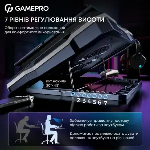 Охолоджуюча підставка для ноутбука GamePro CP950 UA