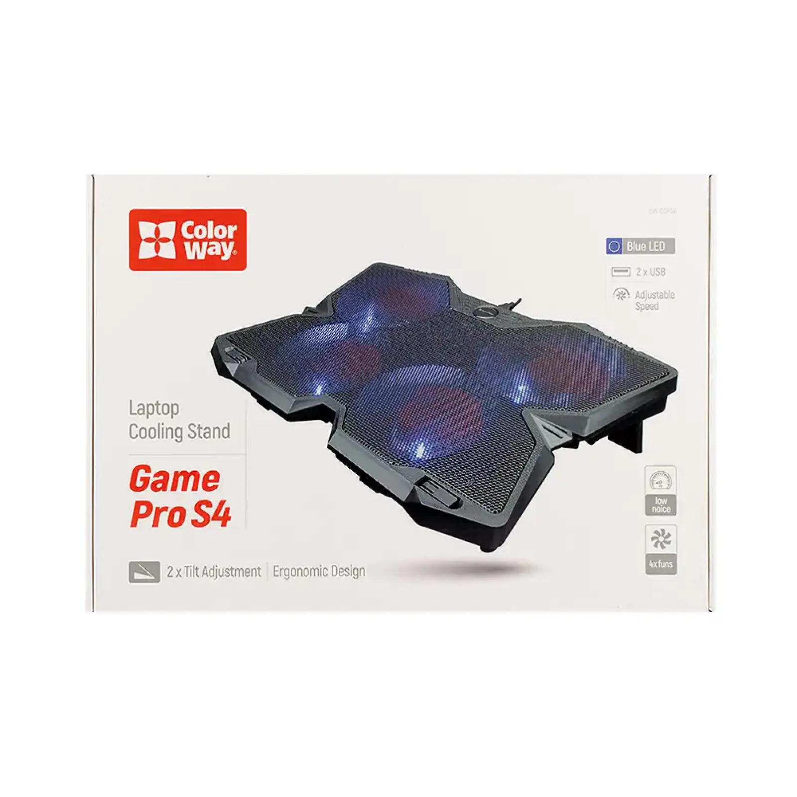 Охолоджуюча пiдставка для ноутбука ColorWay Cooling Game Pro S4, 10-17” (CW-CGPS4) UA