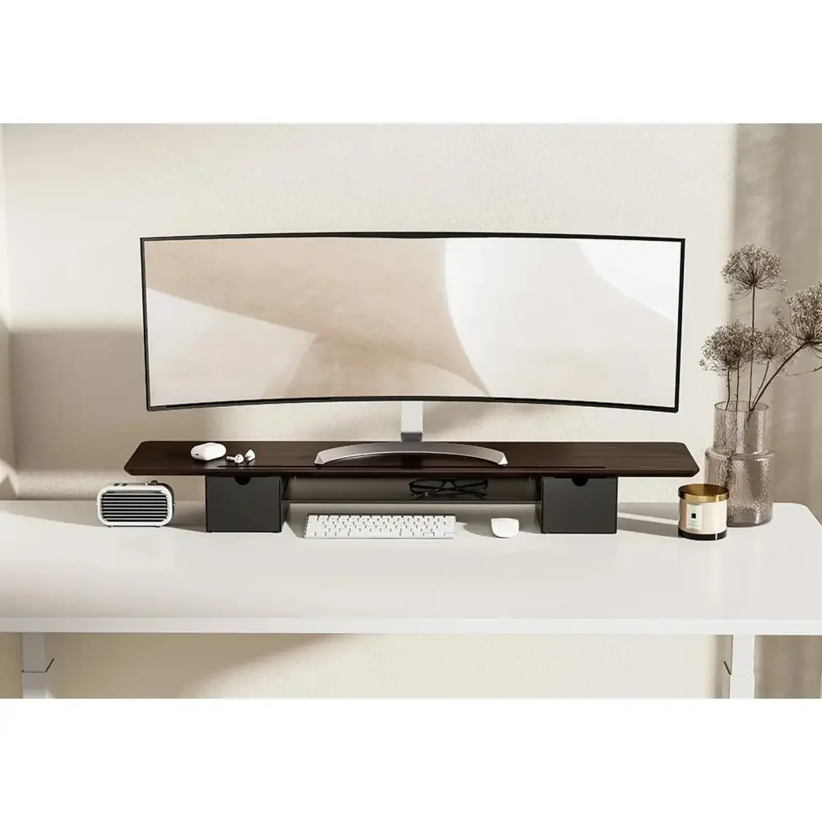 Подставка для монитора OfficePro MR177DW Dark Wood/Black UA