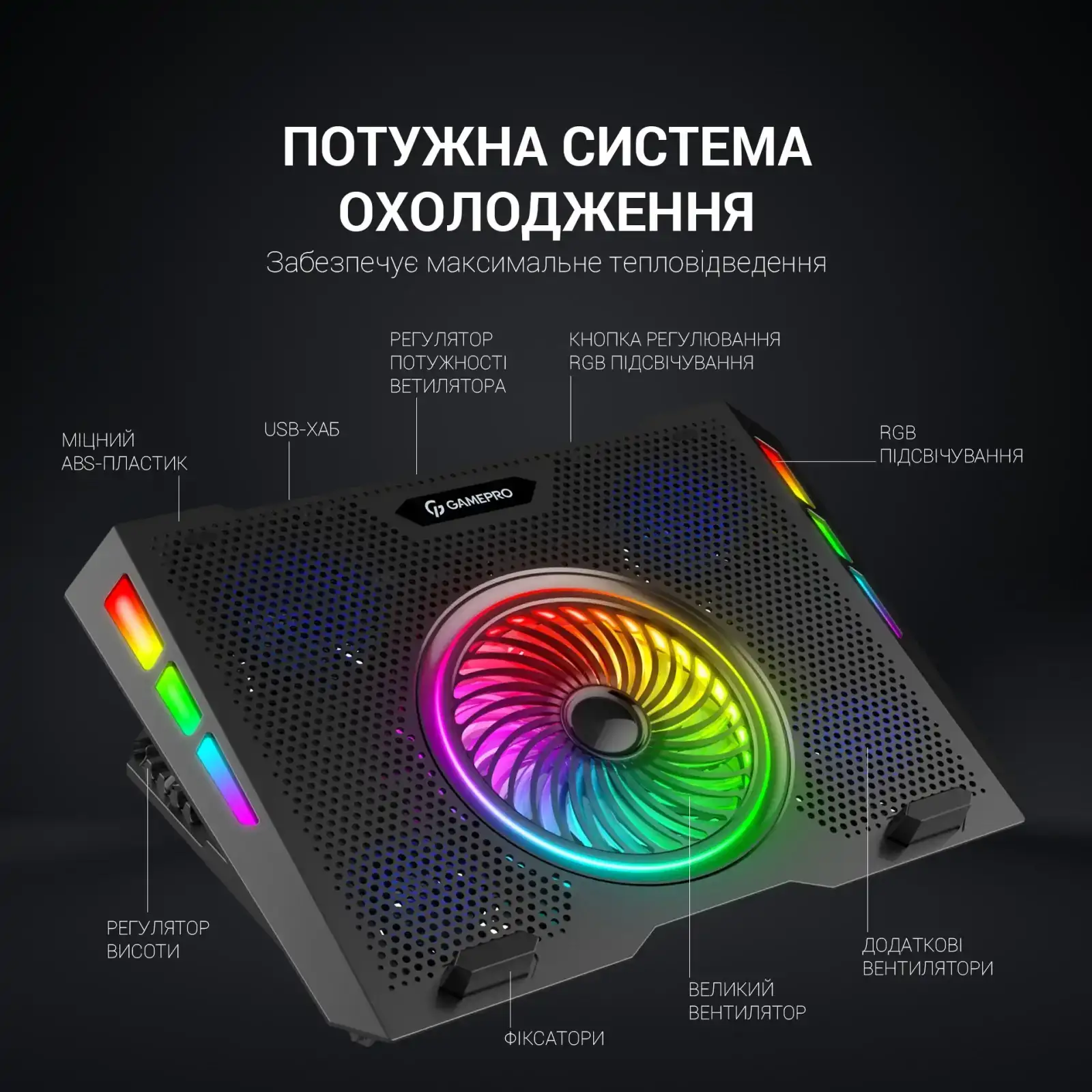 Підставка для ноутбука GamePro CP740 UA