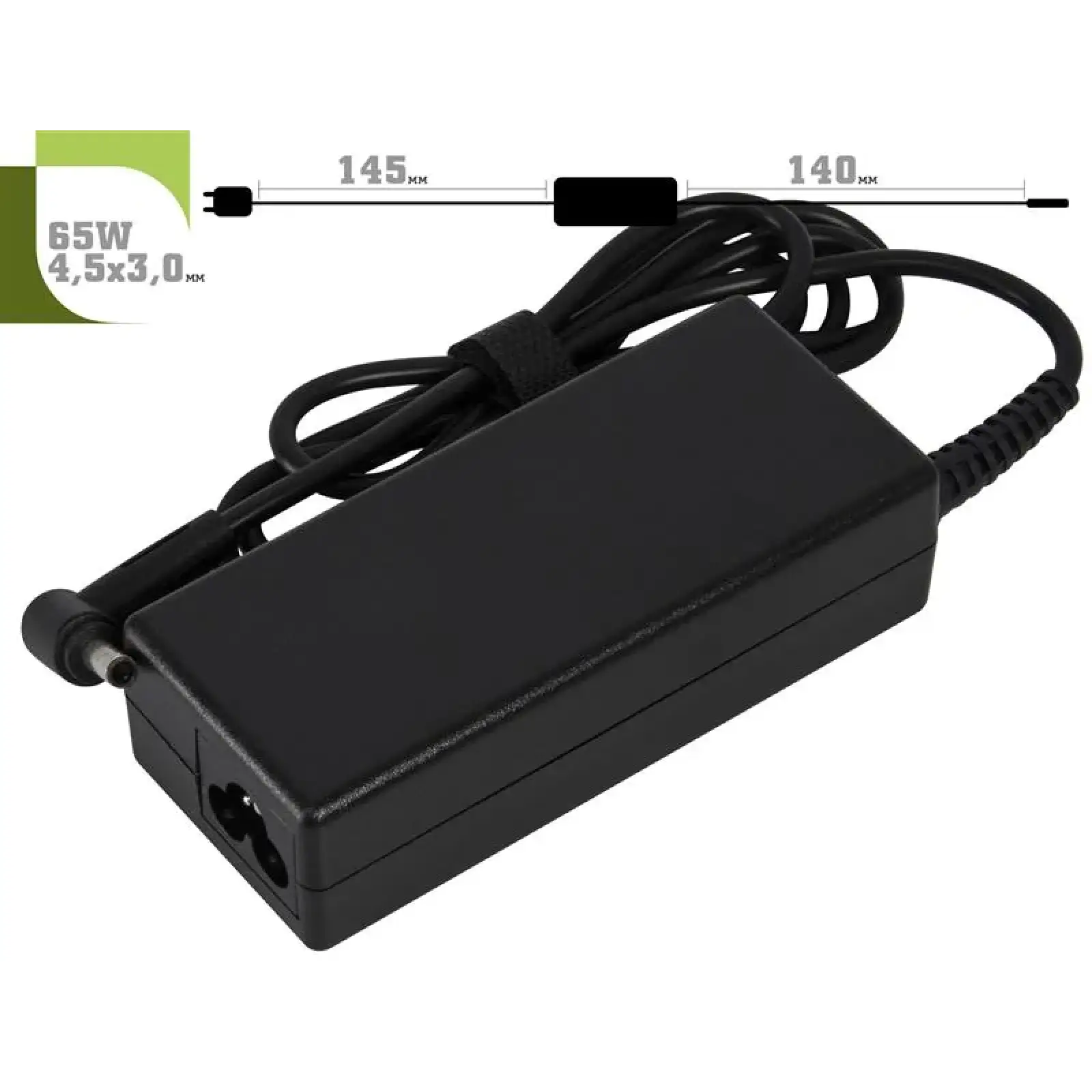 Блок живлення 1StCharger для ноутбука Asus 19V 65W 3.42A 4.5х3.0мм + каб.пит. (AC1STAS65WE) UA