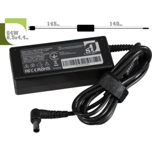Блок живлення 1StCharger для ноутбука Sony 16V 64W 4A 6.5х4.4мм + каб.жив. (AC1STSO64WA1) UA