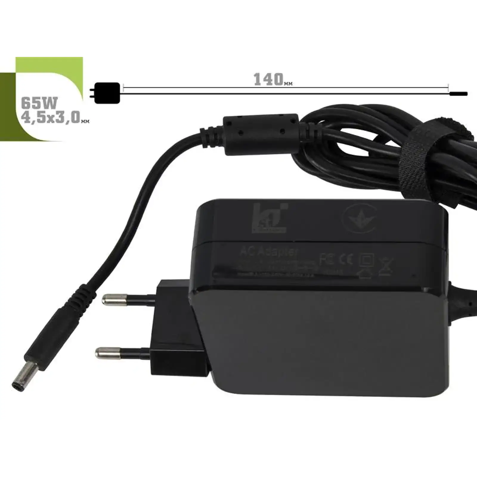 Блок живлення 1StCharger для ноутбука HP 19.5V 65W 3.33A 4.5х3.0мм Wall Mount (WM1ST19.5V65W4530H) UA
