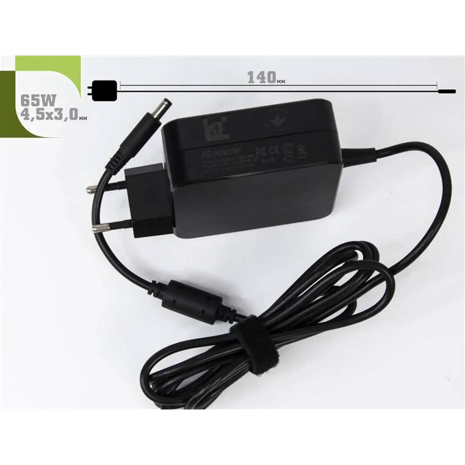 Блок живлення 1StCharger для ноутбука HP 19.5V 65W 3.33A 4.5х3.0мм Wall Mount (WM1ST19.5V65W4530H) UA