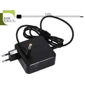 Блок живлення 1StCharger для ноутбука Acer, Asus 19V 65W 3.42A 5.5х1.7мм Wall Mount (WM1ST19V65W5517) UA