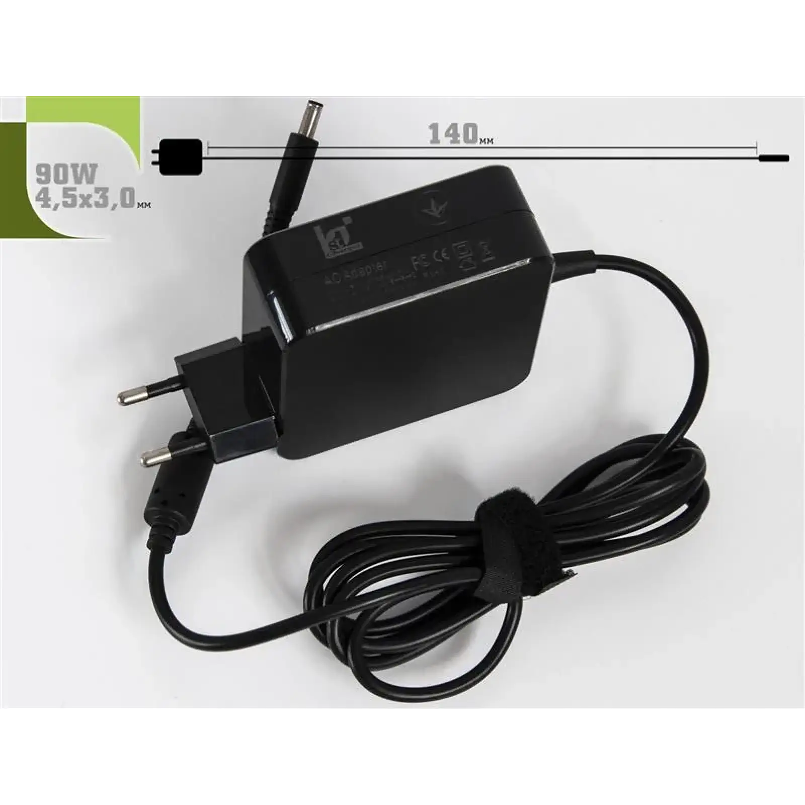 Блок живлення 1StCharger для ноутбука Dell 19.5V 90W 4.62A 4.5х3.0мм Wall Mount (WM1ST19.5V90W4530D) UA