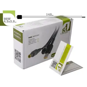 Блок живлення 1StCharger для ноутбука Dell 19.5V 90W 4.62A 4.5х3.0мм Wall Mount (WM1ST19.5V90W4530D) UA
